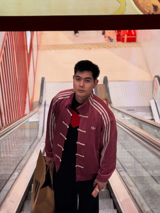 Premium Maroon CNY Jacket – Limited Edition Chinese New Year Bomber Jacket