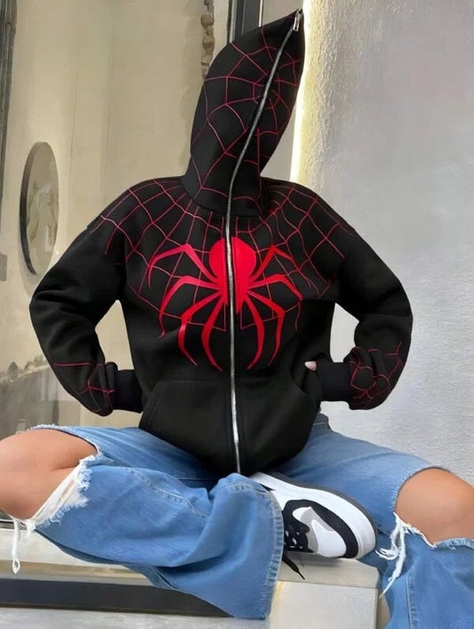 Spider-Man Miles Morales Black Hoodie | Premium Marvel Streetwear Hoodie for Unisex | ZeyNox