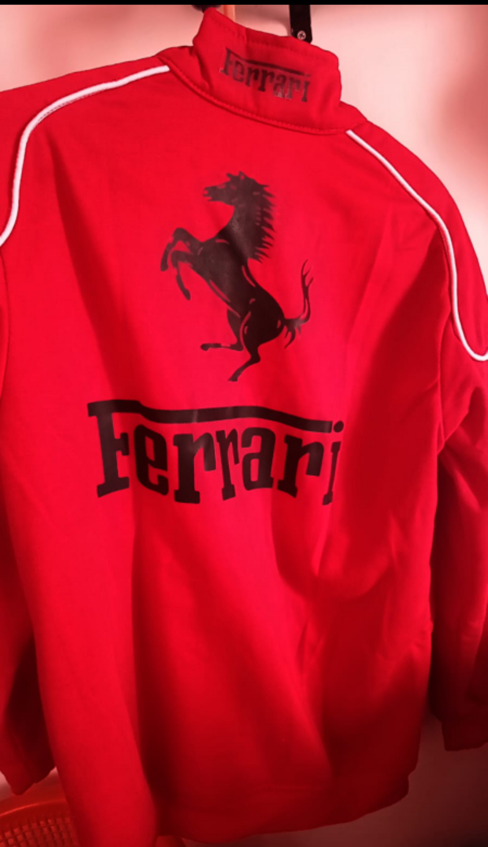 Red F1 Ferrari Racing Jacket – Premium Motorsport Streetwear Jacket for Men & women, unisex| ZeyNox