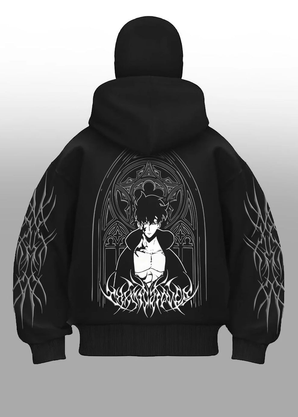 Solo Leveling Inspired Jin Woo Balaclava Hoodie | Oversized Anime Streetwear Hoodie – ZEYNOX