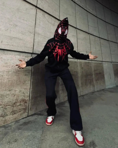 Spider-Man Miles Morales Black Hoodie | Premium Marvel Streetwear Hoodie for Unisex | ZeyNox