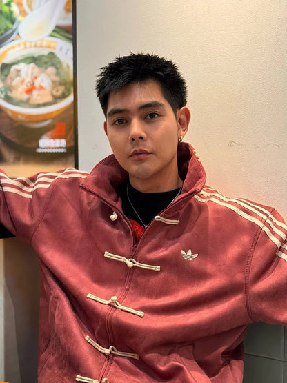 Premium Maroon CNY Jacket – Limited Edition Chinese New Year Bomber Jacket