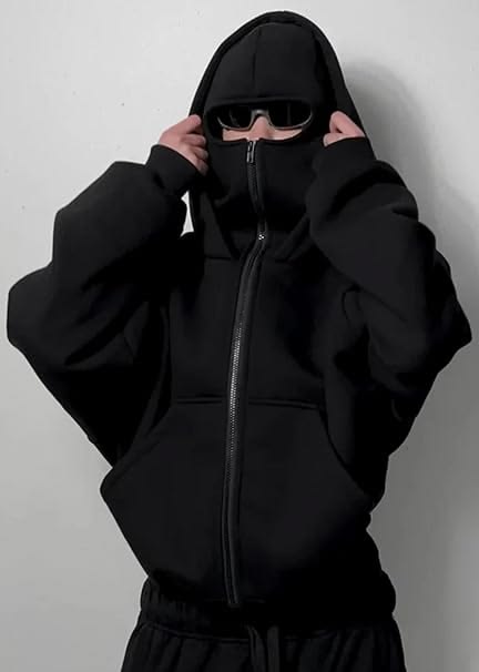 Premium Balaclava Hoodie for Unisex | Streetwear Fleece Hooded Hoodie | ZeyNox