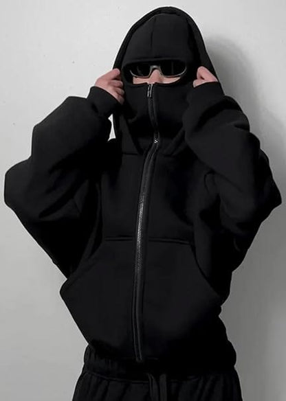 Premium Balaclava Hoodie for Unisex | Streetwear Fleece Hooded Hoodie | ZeyNox