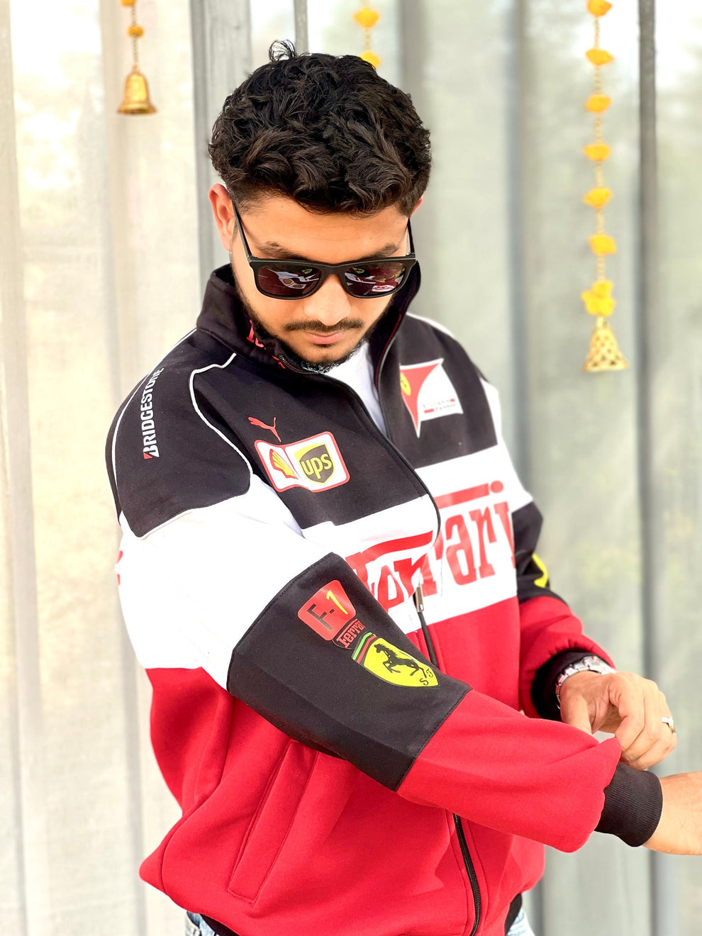 Tri Colour Ferrari Racing Jacket – Premium F1 Motorsport Streetwear Bomber Jacket for Men & Women unisex |