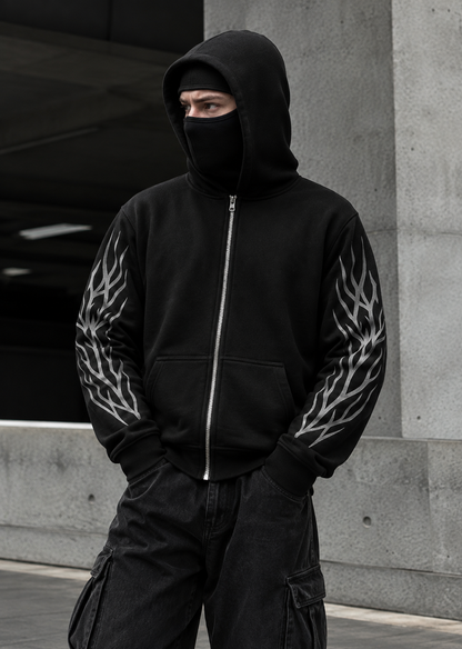 Solo Leveling Inspired Jin Woo Balaclava Hoodie | Oversized Anime Streetwear Hoodie – ZEYNOX