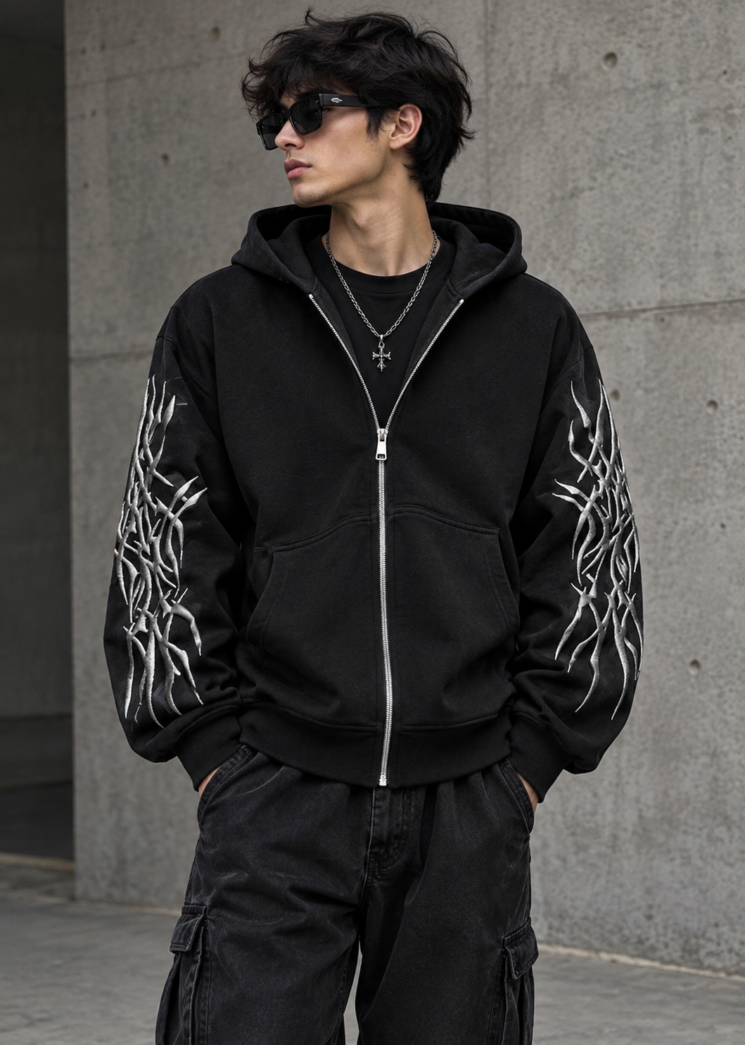 Solo Leveling Inspired Jin Woo Balaclava Hoodie | Oversized Anime Streetwear Hoodie – ZEYNOX