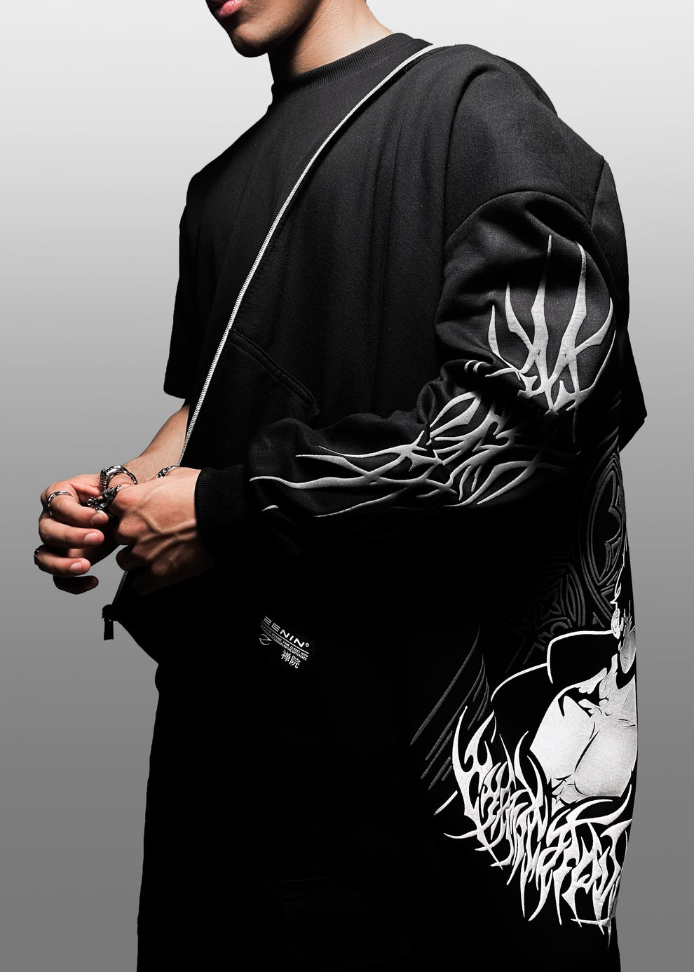 Solo Leveling Inspired Jin Woo Balaclava Hoodie | Oversized Anime Streetwear Hoodie – ZEYNOX