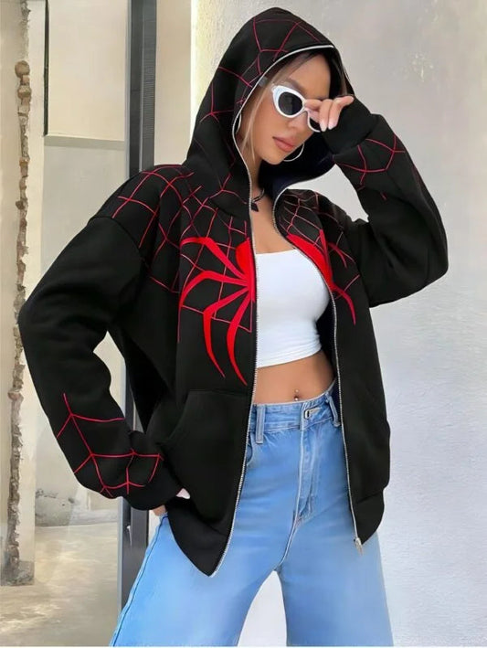Spider-Man Miles Morales Black Hoodie | Premium Marvel Streetwear Hoodie for Unisex | ZeyNox