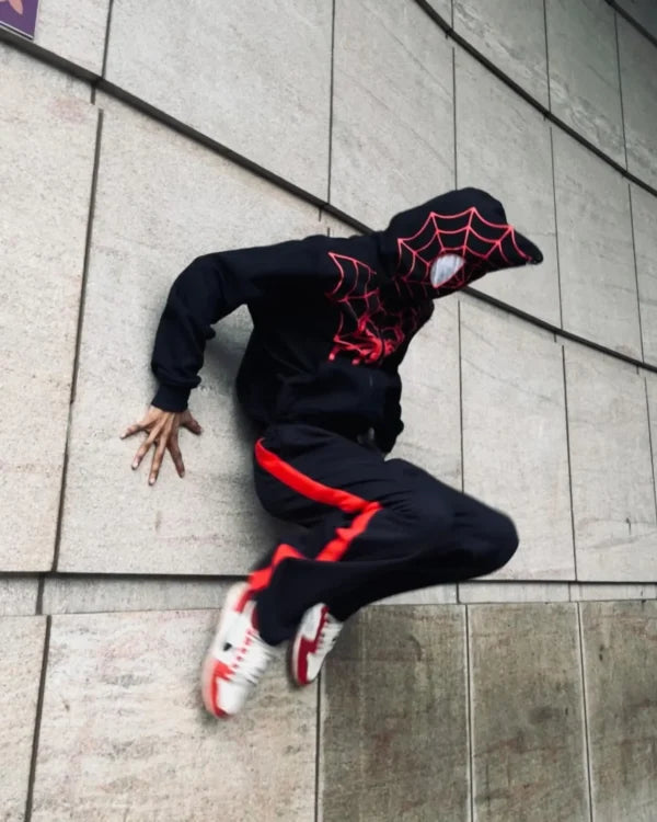 Spider-Man Miles Morales Black Hoodie | Premium Marvel Streetwear Hoodie for Unisex | ZeyNox