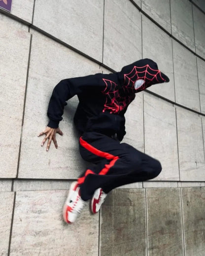 Spider-Man Miles Morales Black Hoodie | Premium Marvel Streetwear Hoodie for Unisex | ZeyNox